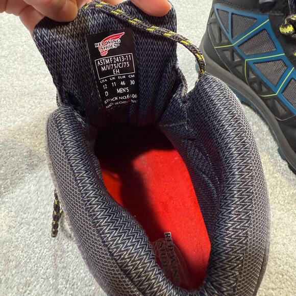 Red Wing Fuse FX Safety Toe Hiker Boot Industrial Work Shoe Mens 12 Waterproof - Picture 11 of 15